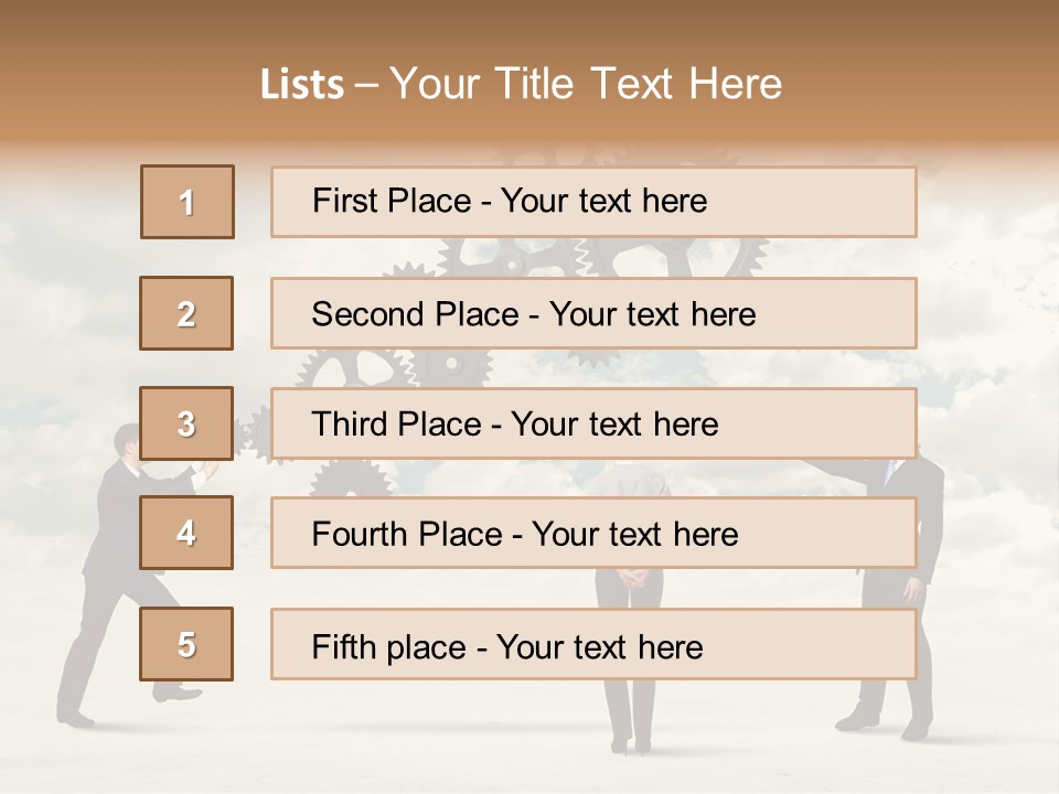 Machinery Occupation Businessman PowerPoint Template