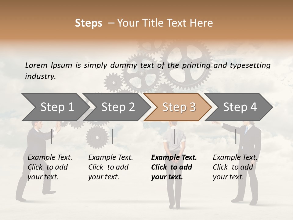 Machinery Occupation Businessman PowerPoint Template