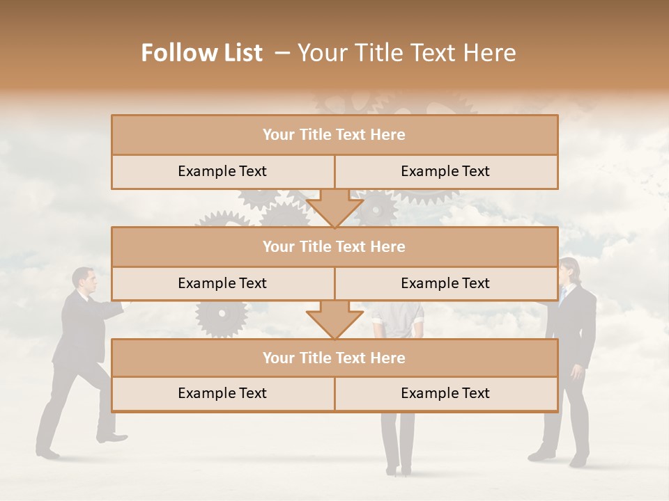 Machinery Occupation Businessman PowerPoint Template