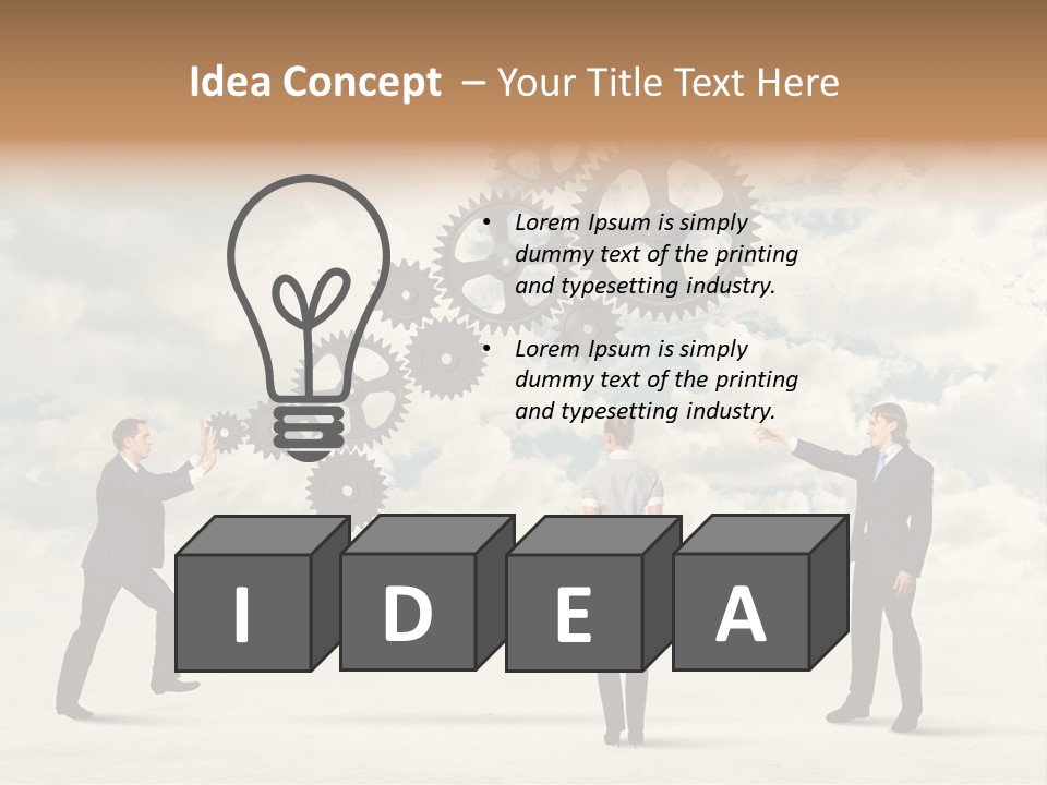 Machinery Occupation Businessman PowerPoint Template