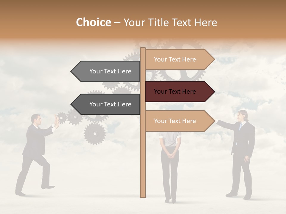 Machinery Occupation Businessman PowerPoint Template