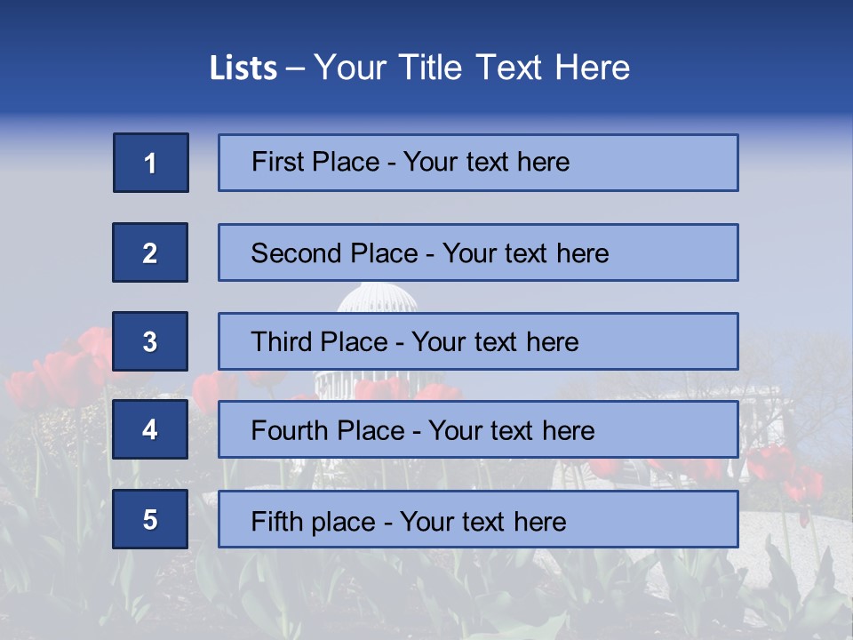 Red Capital Washington PowerPoint Template