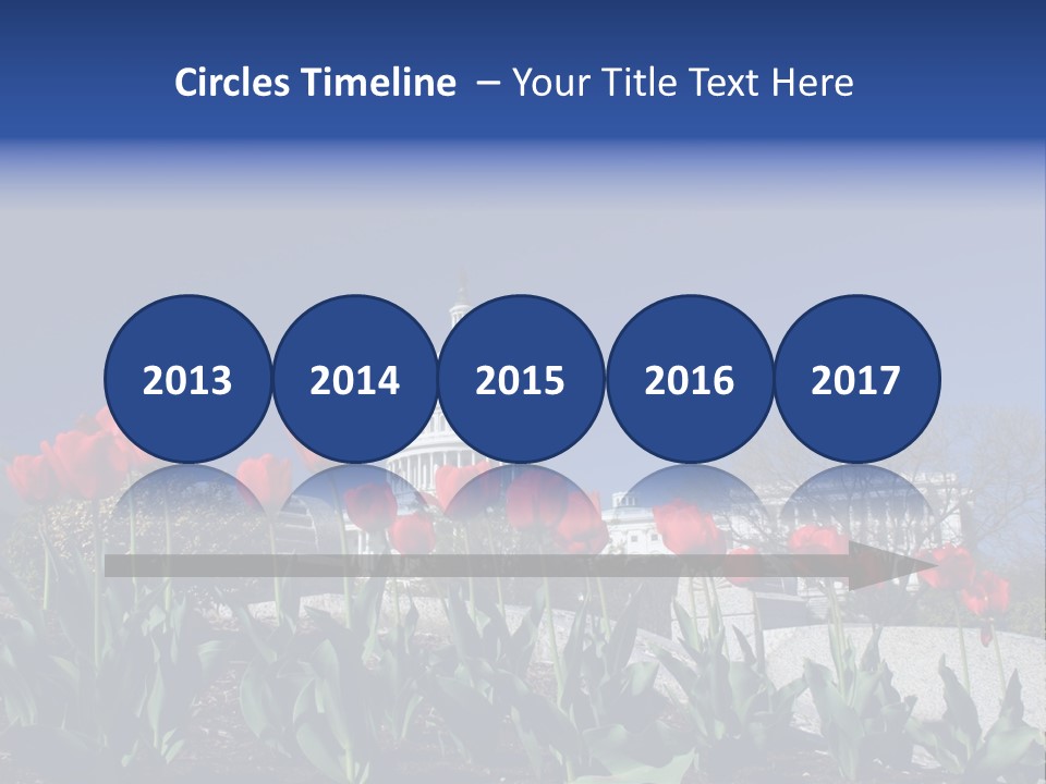 Red Capital Washington PowerPoint Template