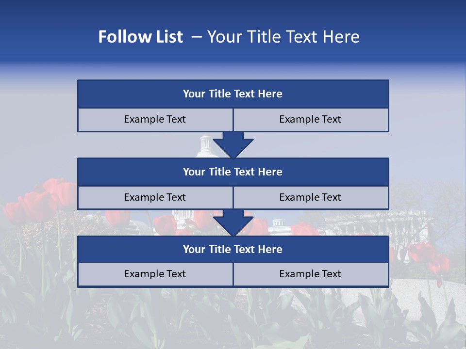 Red Capital Washington PowerPoint Template