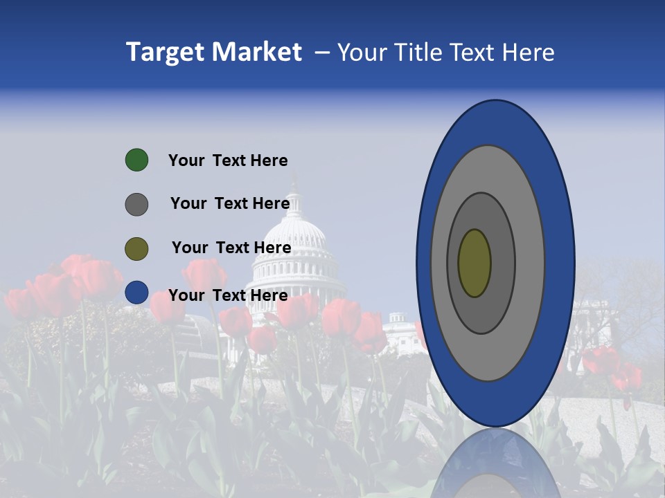 Red Capital Washington PowerPoint Template