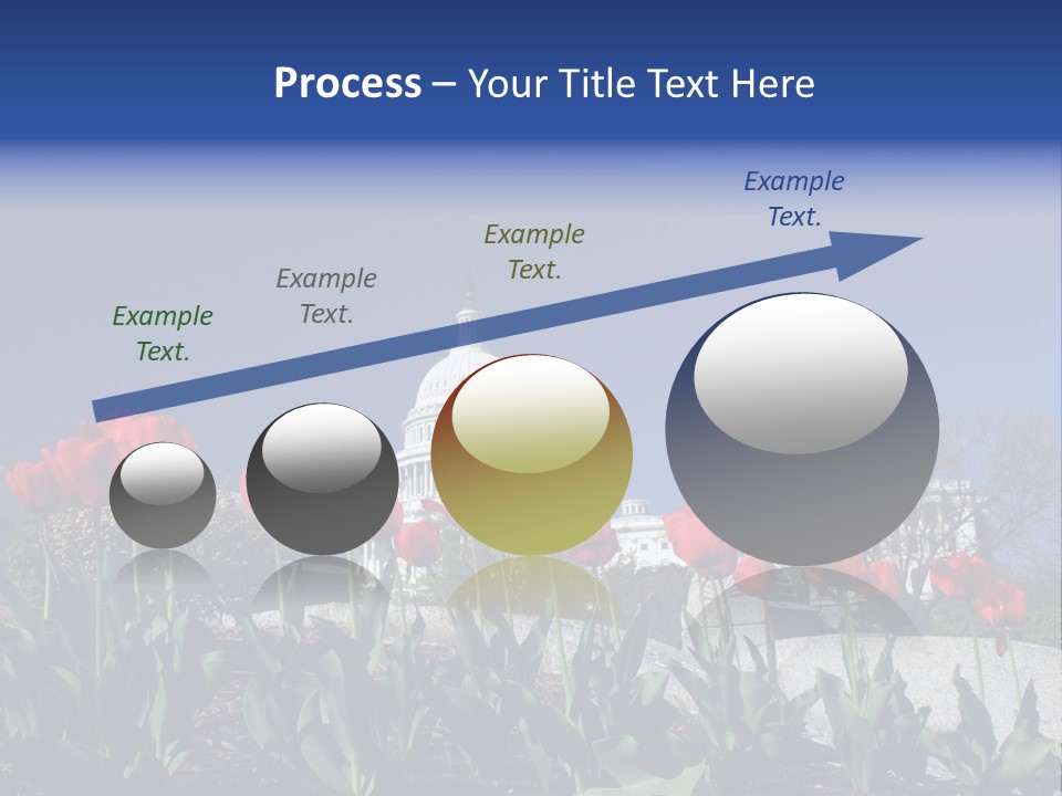 Red Capital Washington PowerPoint Template