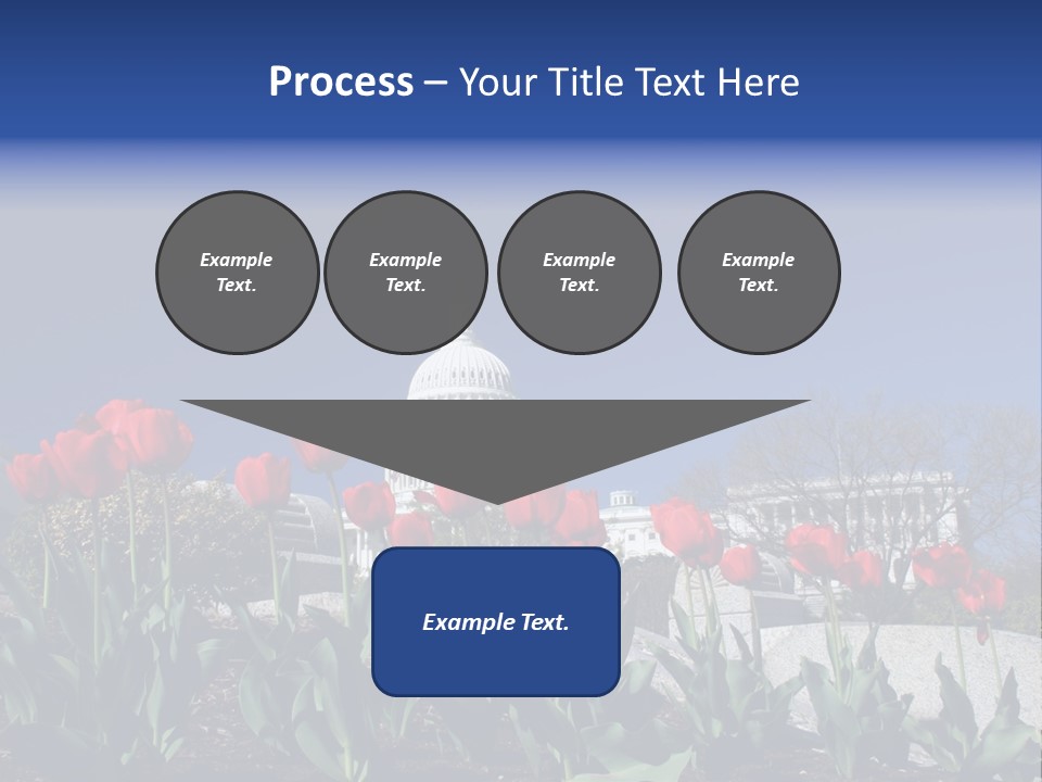 Red Capital Washington PowerPoint Template