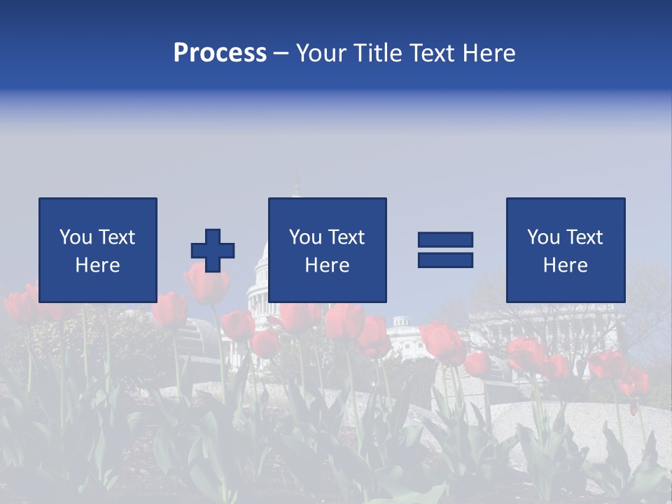 Red Capital Washington PowerPoint Template
