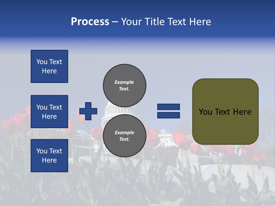 Red Capital Washington PowerPoint Template
