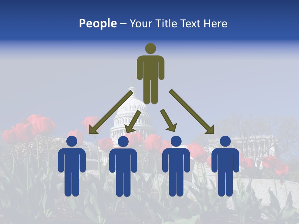 Red Capital Washington PowerPoint Template