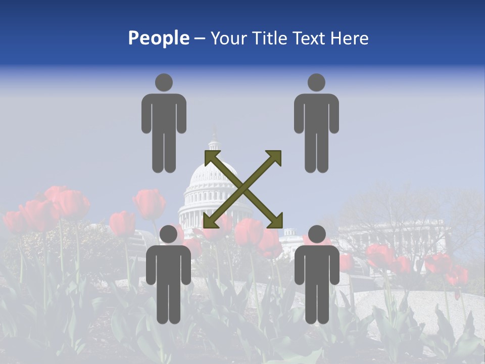 Red Capital Washington PowerPoint Template