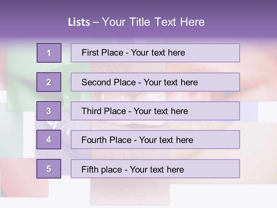 Human Success Lips PowerPoint Template