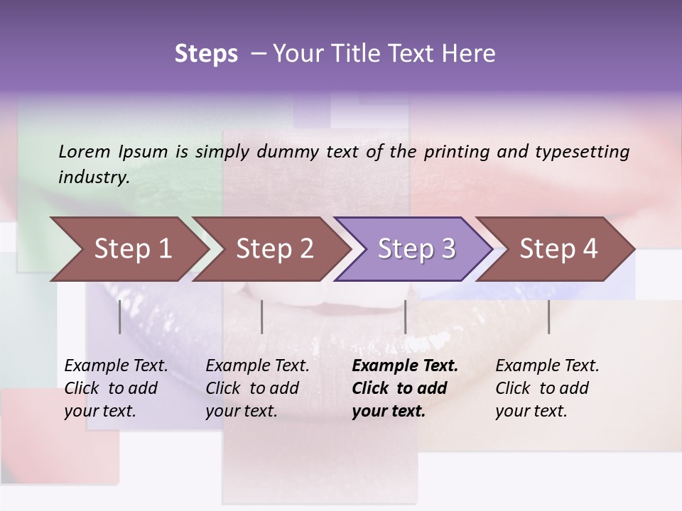 Human Success Lips PowerPoint Template