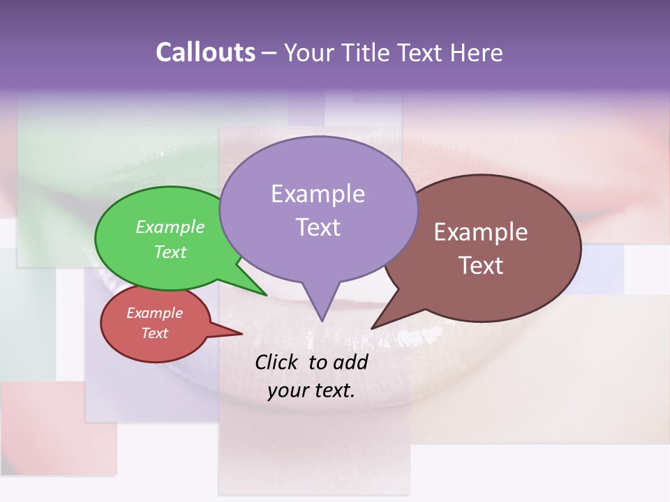 Human Success Lips PowerPoint Template