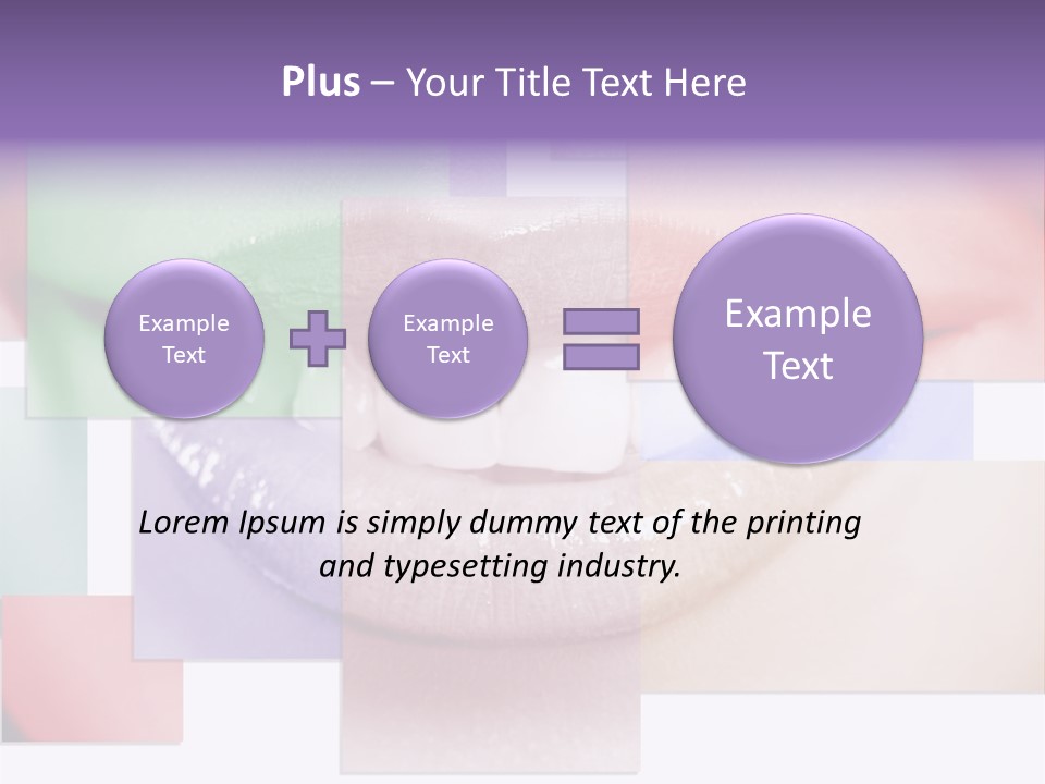 Human Success Lips PowerPoint Template