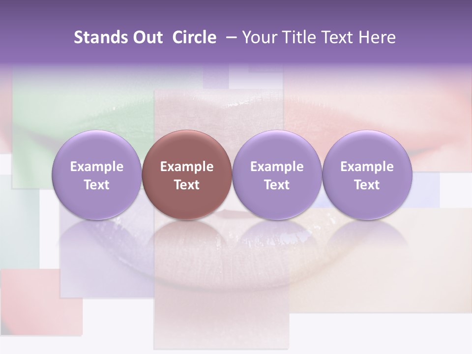 Human Success Lips PowerPoint Template