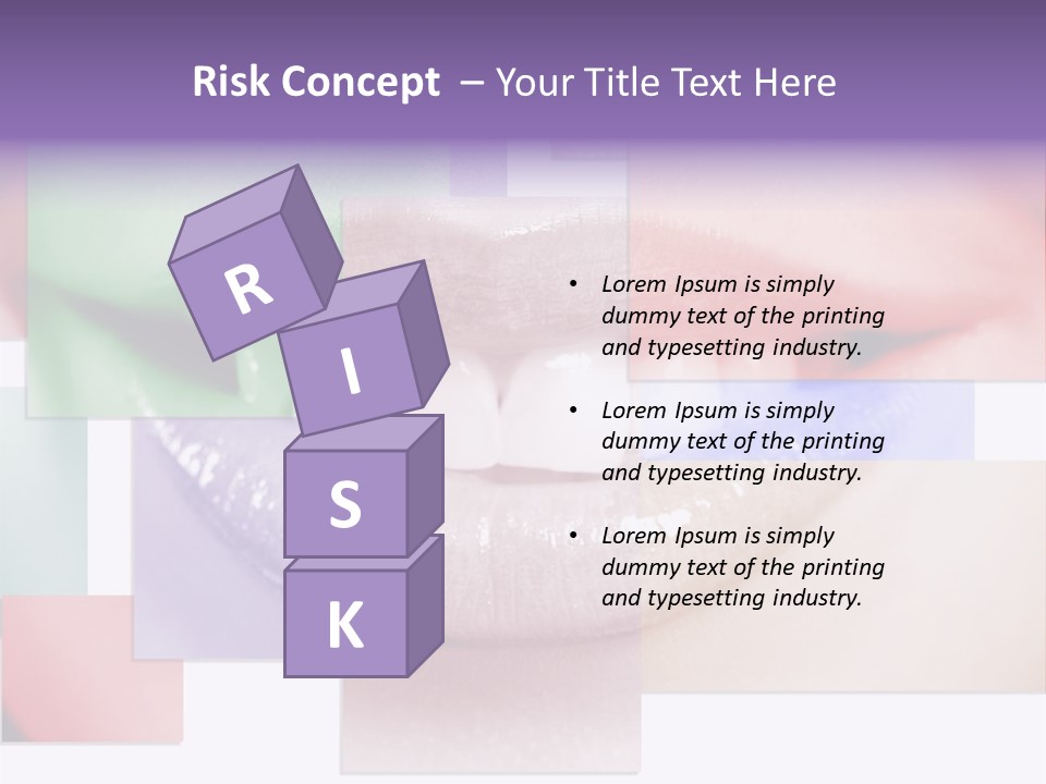 Human Success Lips PowerPoint Template