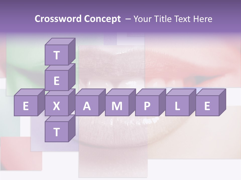 Human Success Lips PowerPoint Template