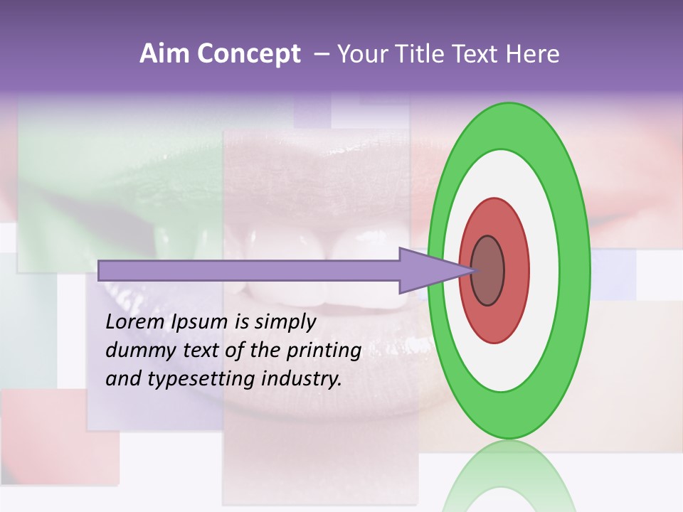 Human Success Lips PowerPoint Template