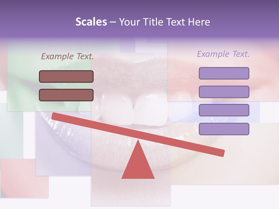 Human Success Lips PowerPoint Template