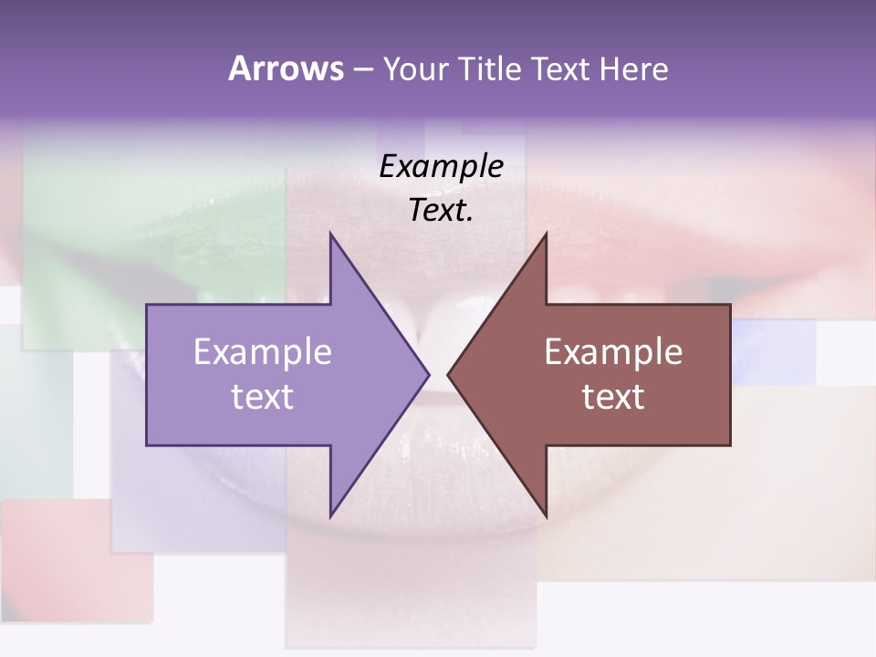 Human Success Lips PowerPoint Template