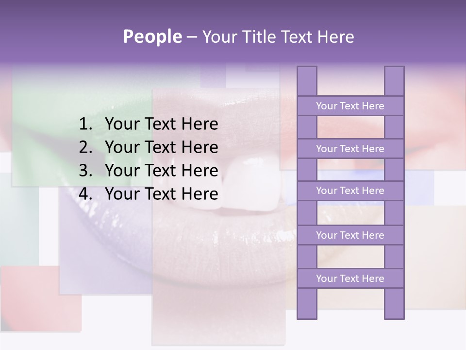 Human Success Lips PowerPoint Template