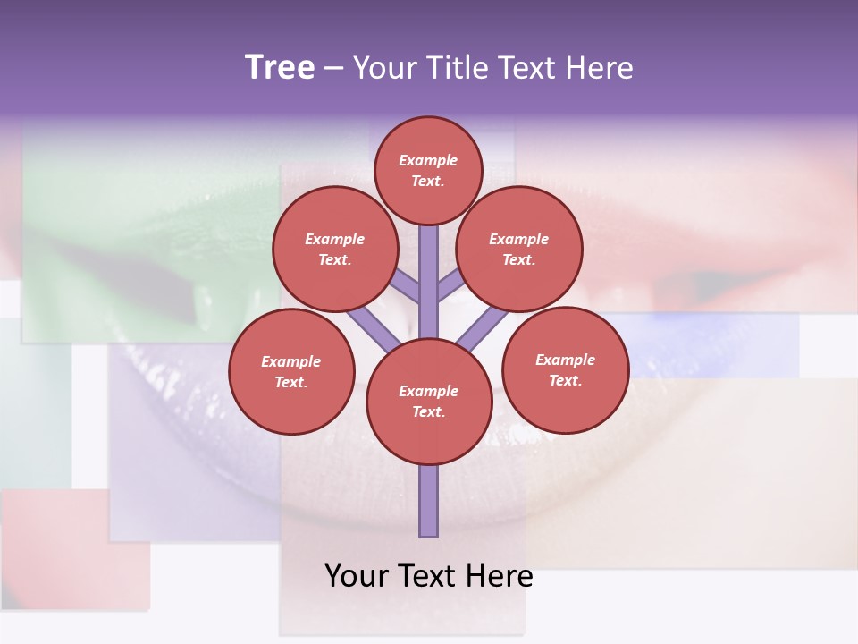 Human Success Lips PowerPoint Template