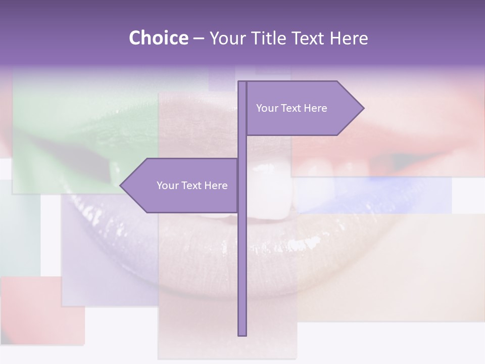 Human Success Lips PowerPoint Template