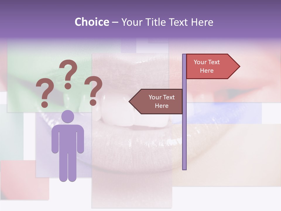 Human Success Lips PowerPoint Template