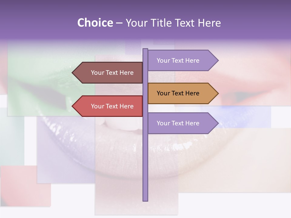Human Success Lips PowerPoint Template