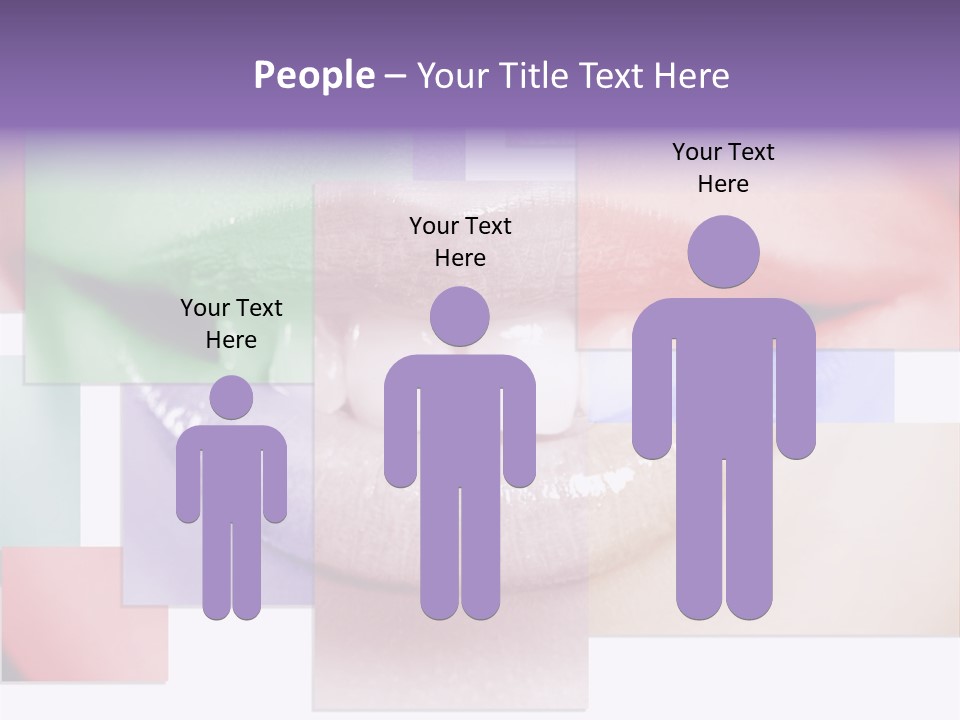 Human Success Lips PowerPoint Template