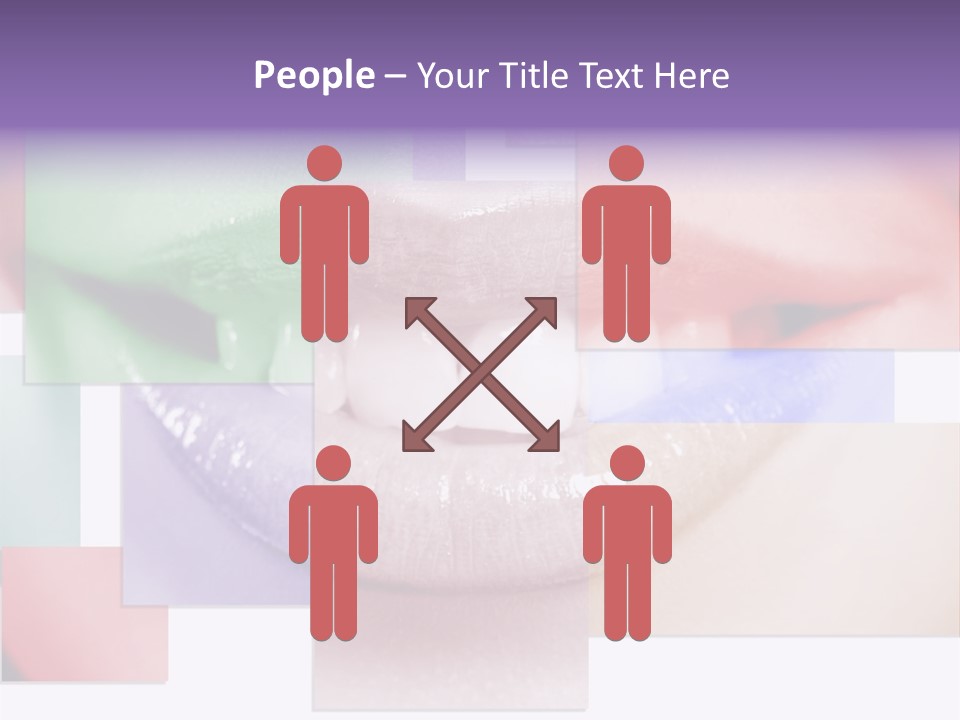 Human Success Lips PowerPoint Template