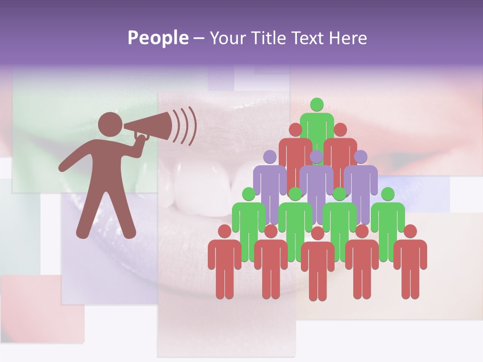 Human Success Lips PowerPoint Template