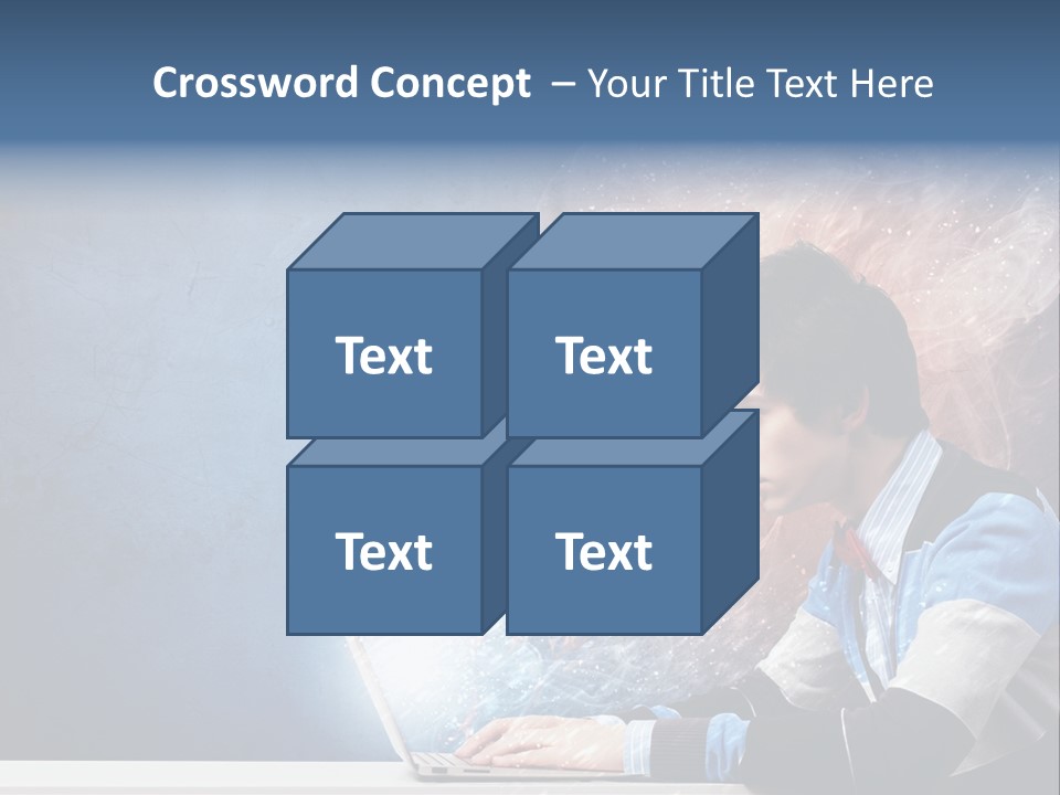 Businessman Light Boy PowerPoint Template