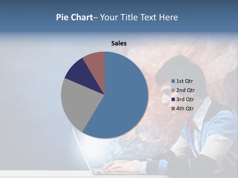 Businessman Light Boy PowerPoint Template