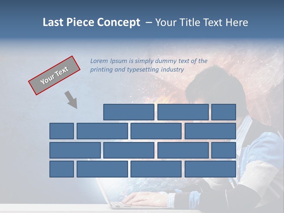 Businessman Light Boy PowerPoint Template