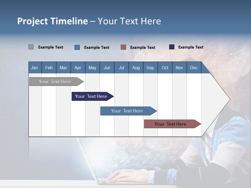 Businessman Light Boy PowerPoint Template
