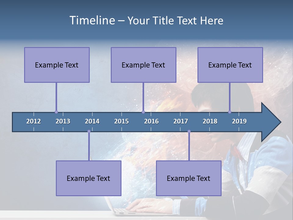 Businessman Light Boy PowerPoint Template