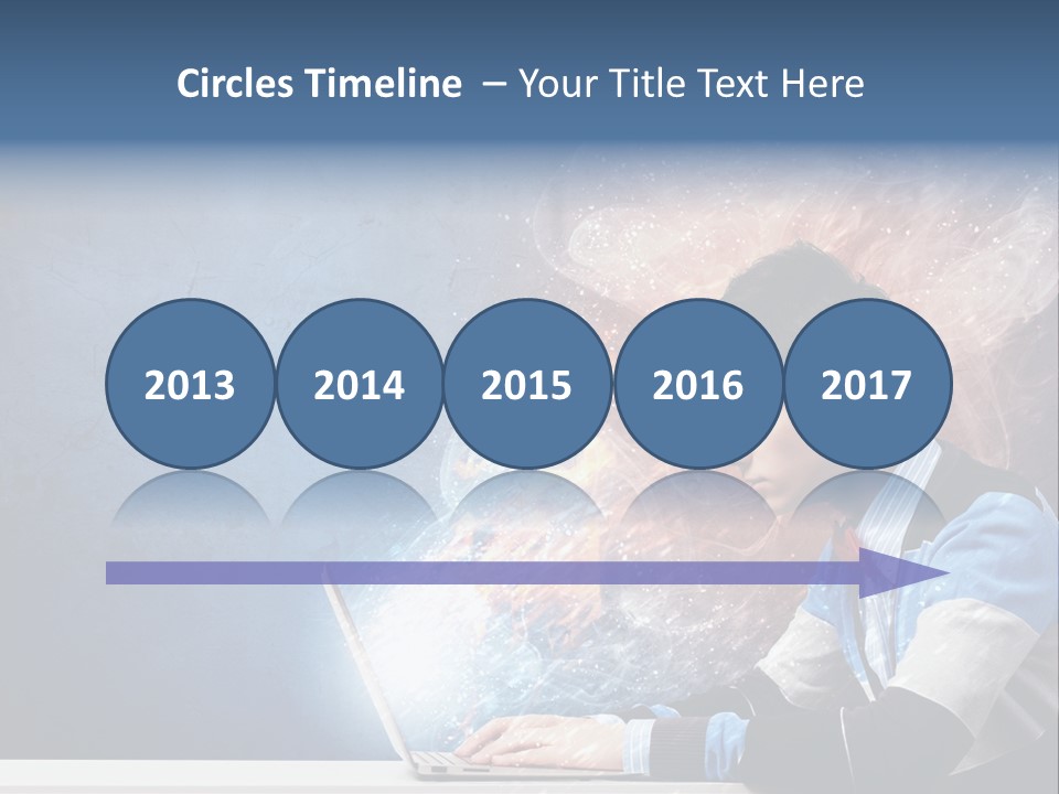 Businessman Light Boy PowerPoint Template