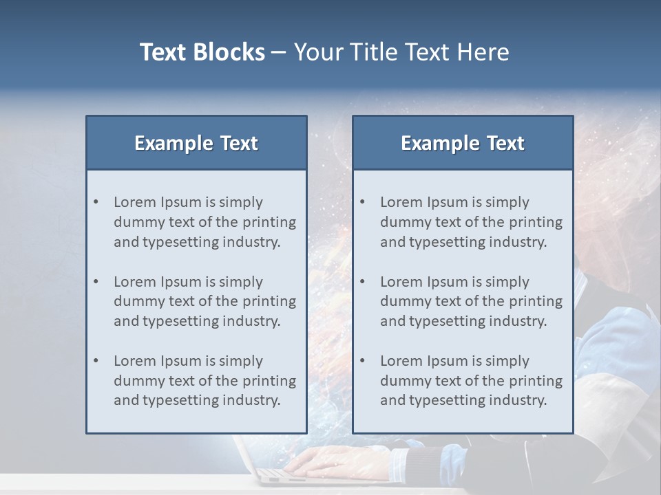 Businessman Light Boy PowerPoint Template