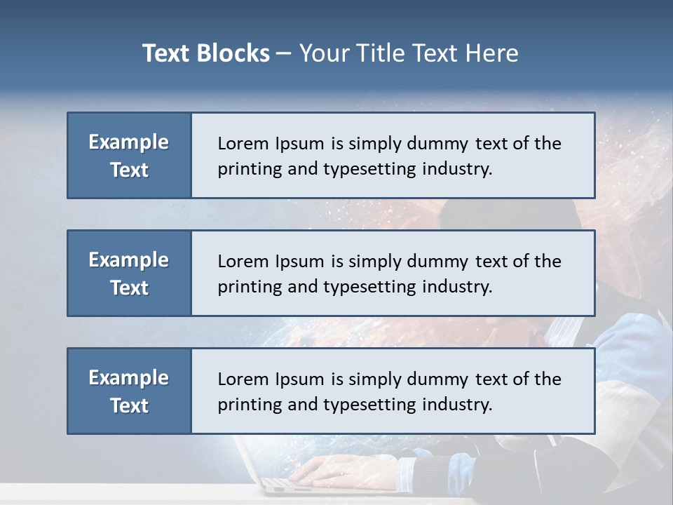Businessman Light Boy PowerPoint Template