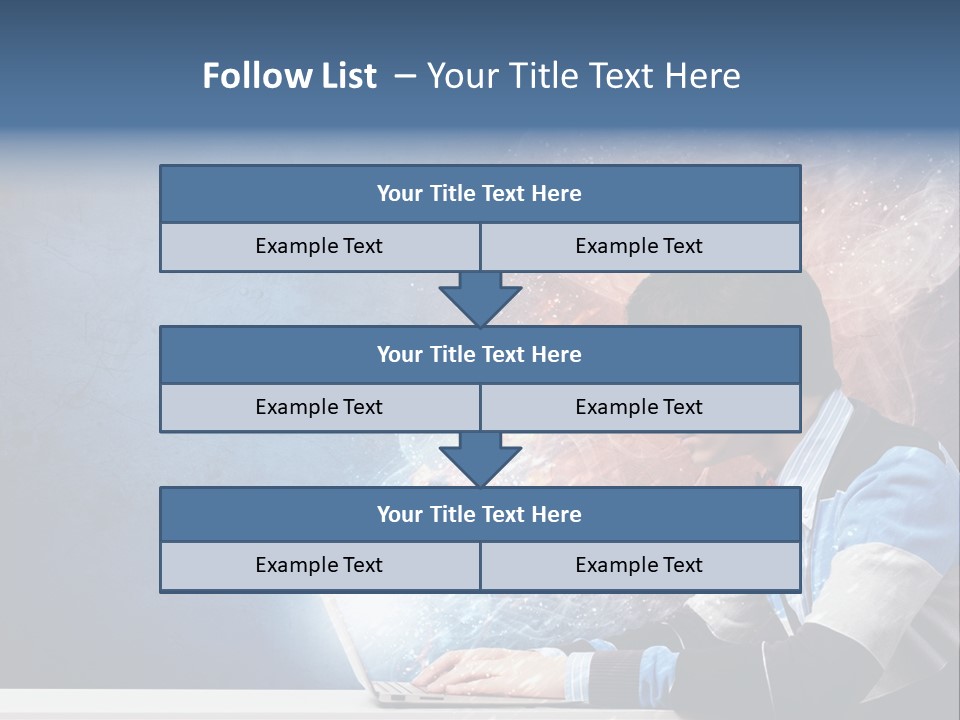 Businessman Light Boy PowerPoint Template