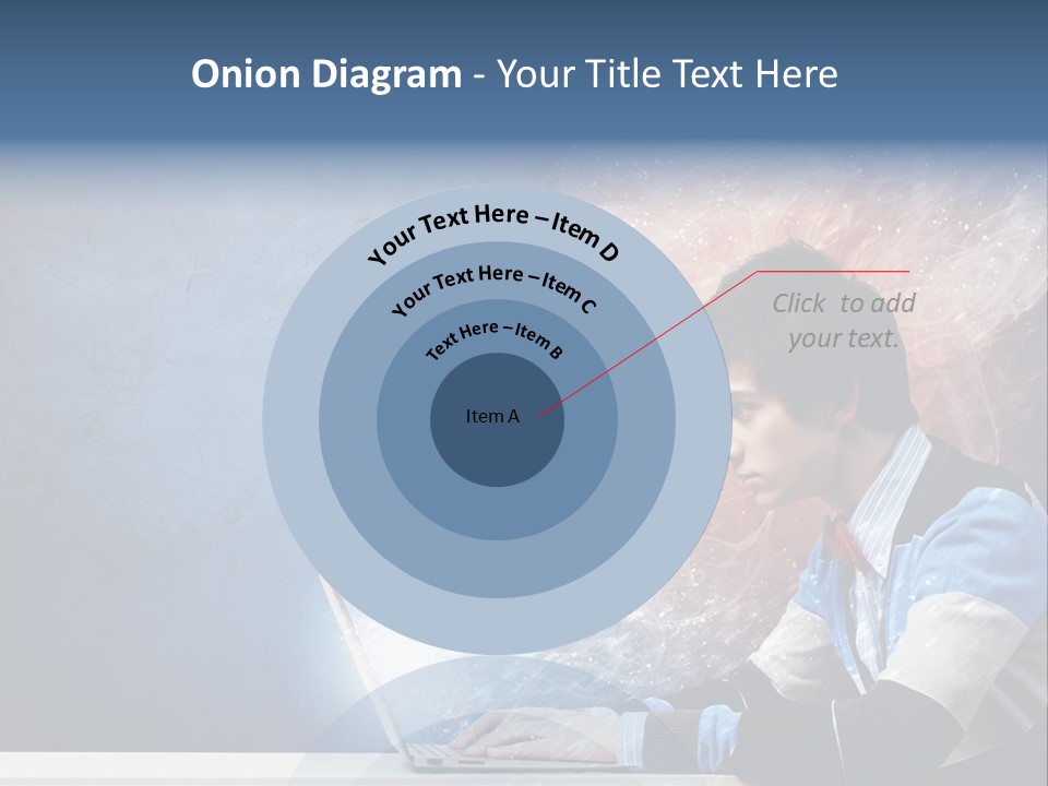 Businessman Light Boy PowerPoint Template