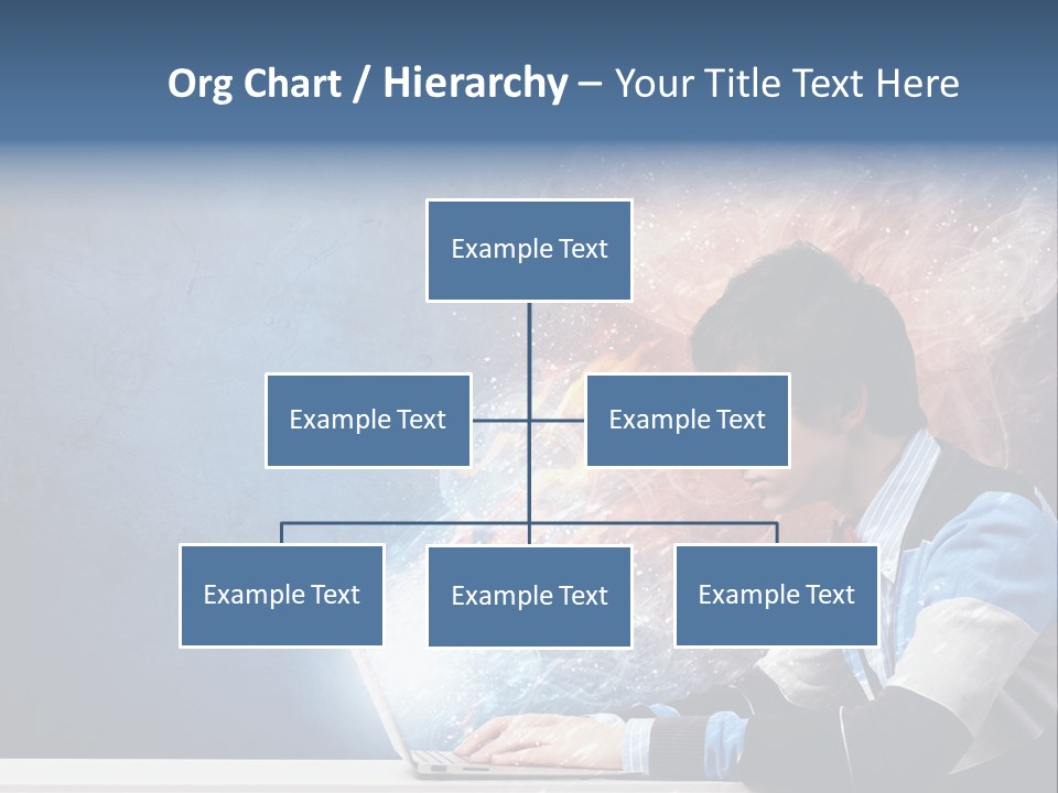 Businessman Light Boy PowerPoint Template
