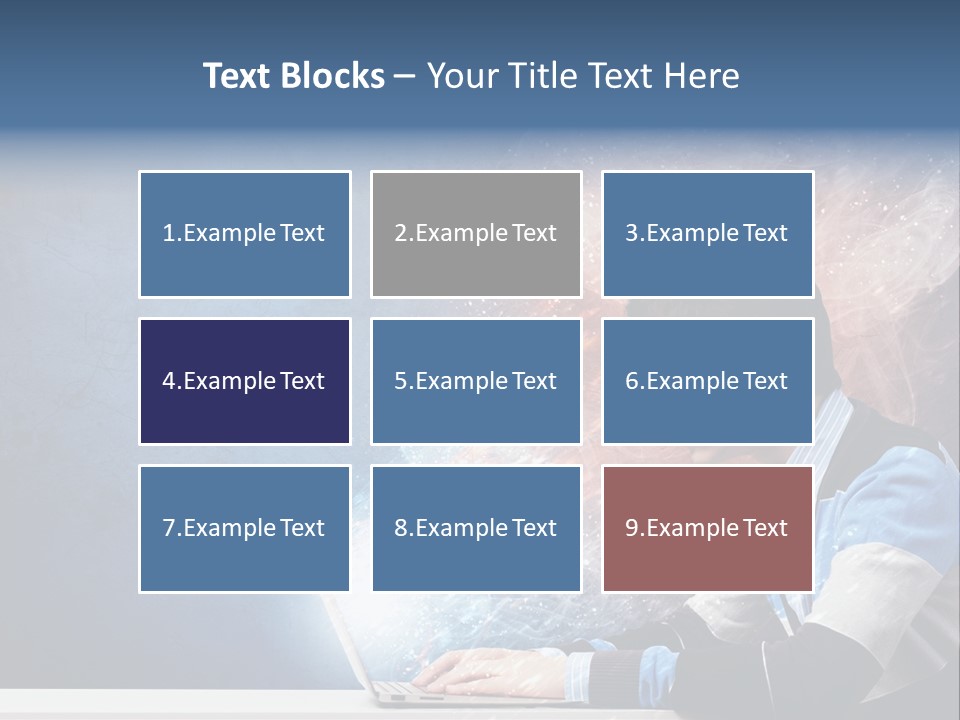 Businessman Light Boy PowerPoint Template