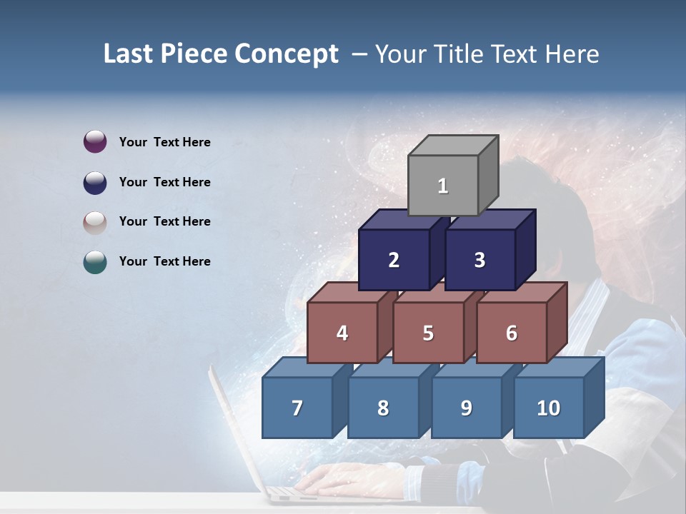 Businessman Light Boy PowerPoint Template