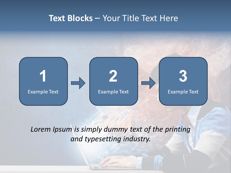 Businessman Light Boy PowerPoint Template