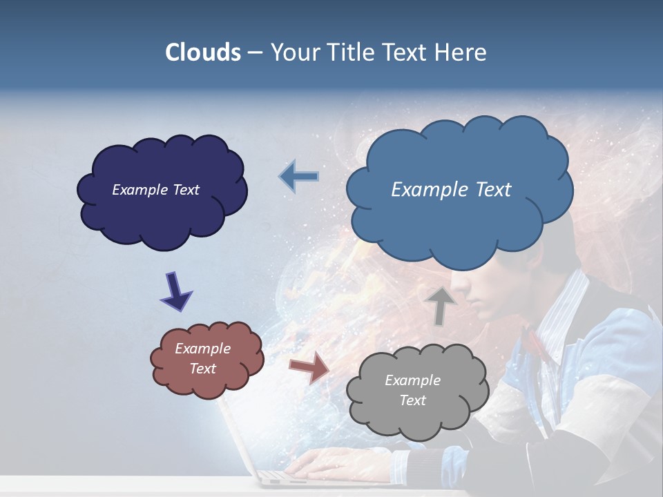 Businessman Light Boy PowerPoint Template