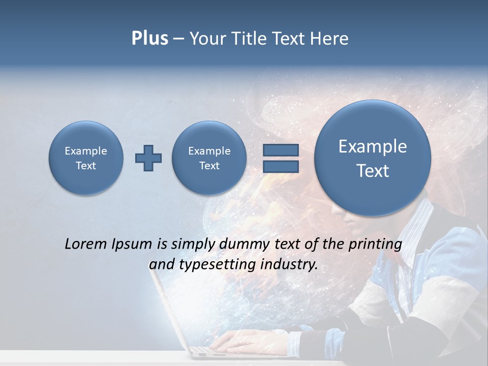 Businessman Light Boy PowerPoint Template