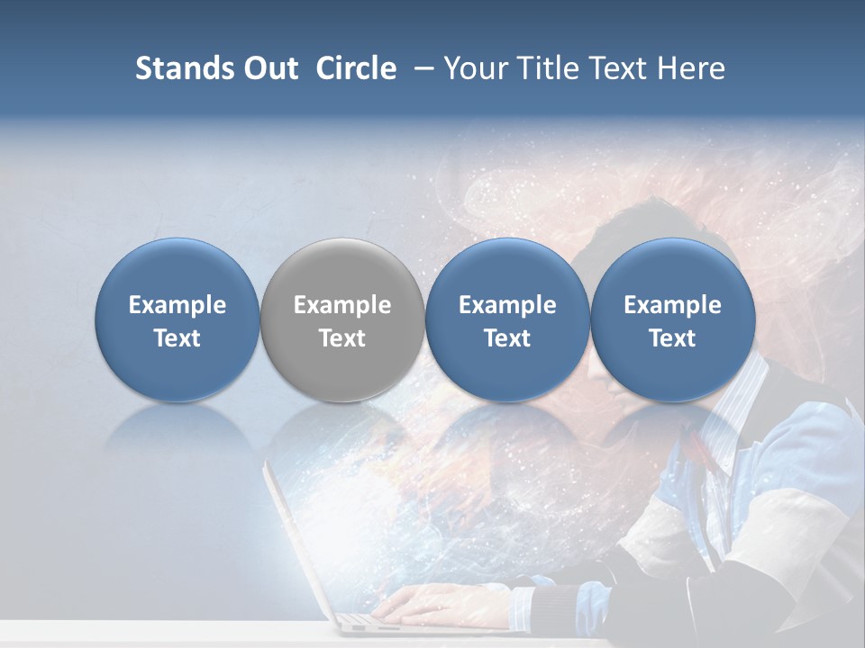 Businessman Light Boy PowerPoint Template